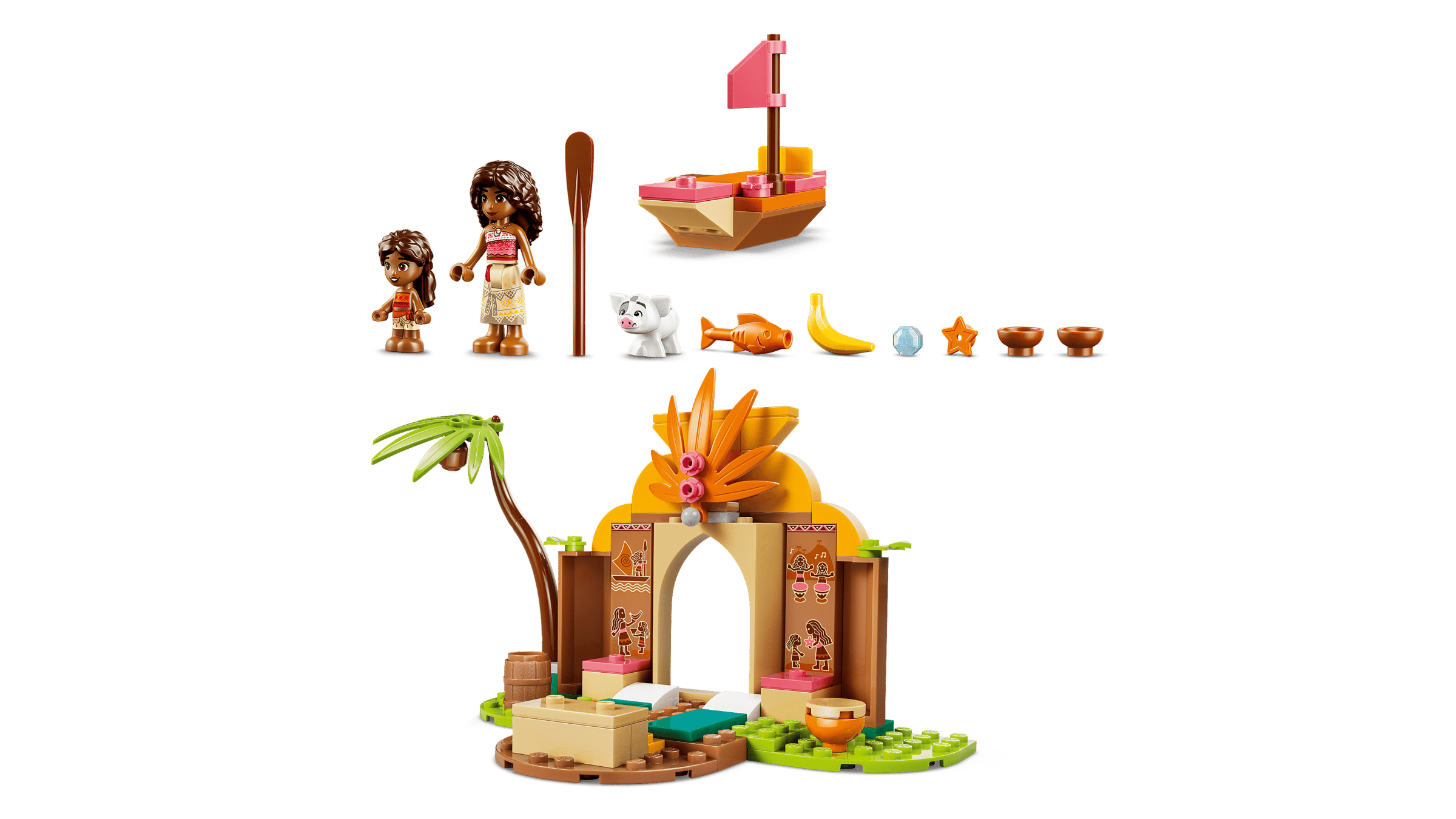 LEGO Disney Village House & Boat 43282 detail view