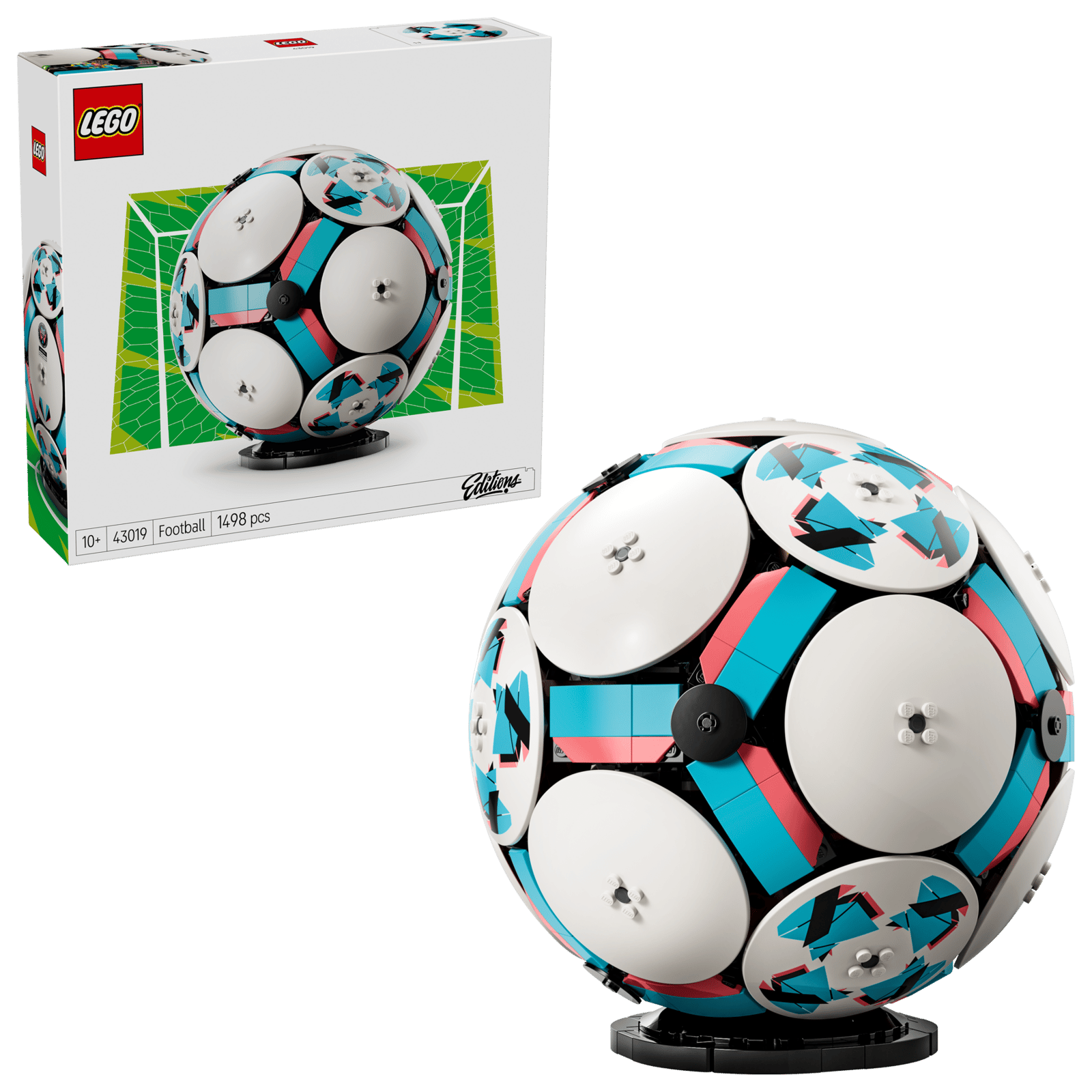 LEGO Editions Football 43019 box and model