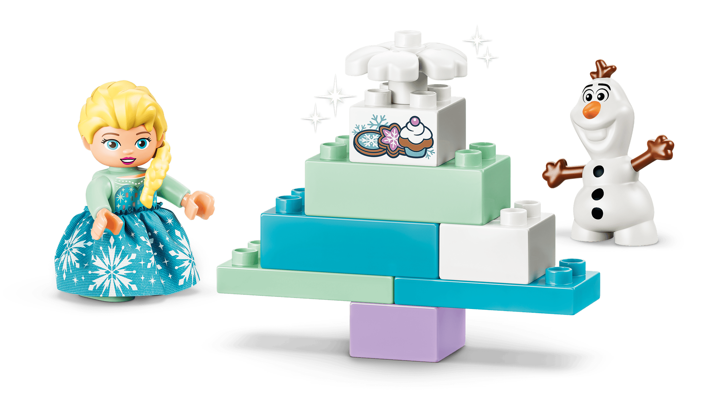 LEGO DUPLO Frozen Creative Box with Elsa and Olaf detail view