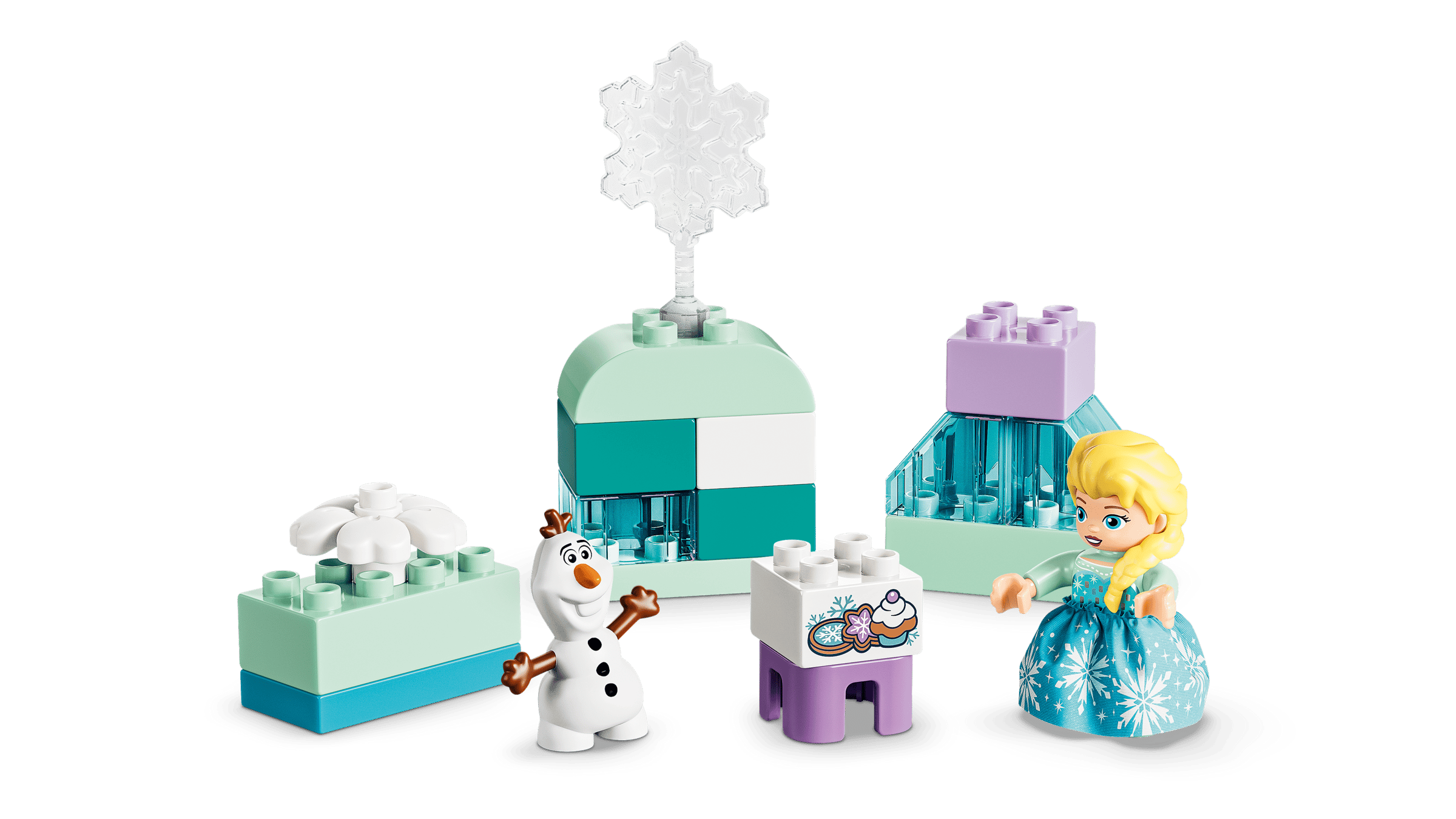 LEGO DUPLO Frozen Creative Box with Elsa and Olaf detail view