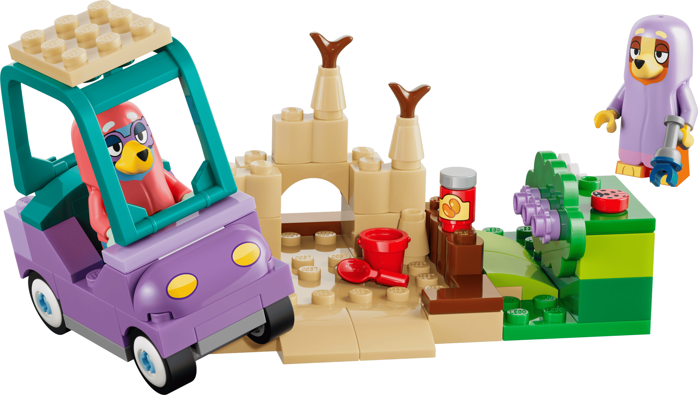 LEGO Bluey Grannies with Bingo and Bluey built model