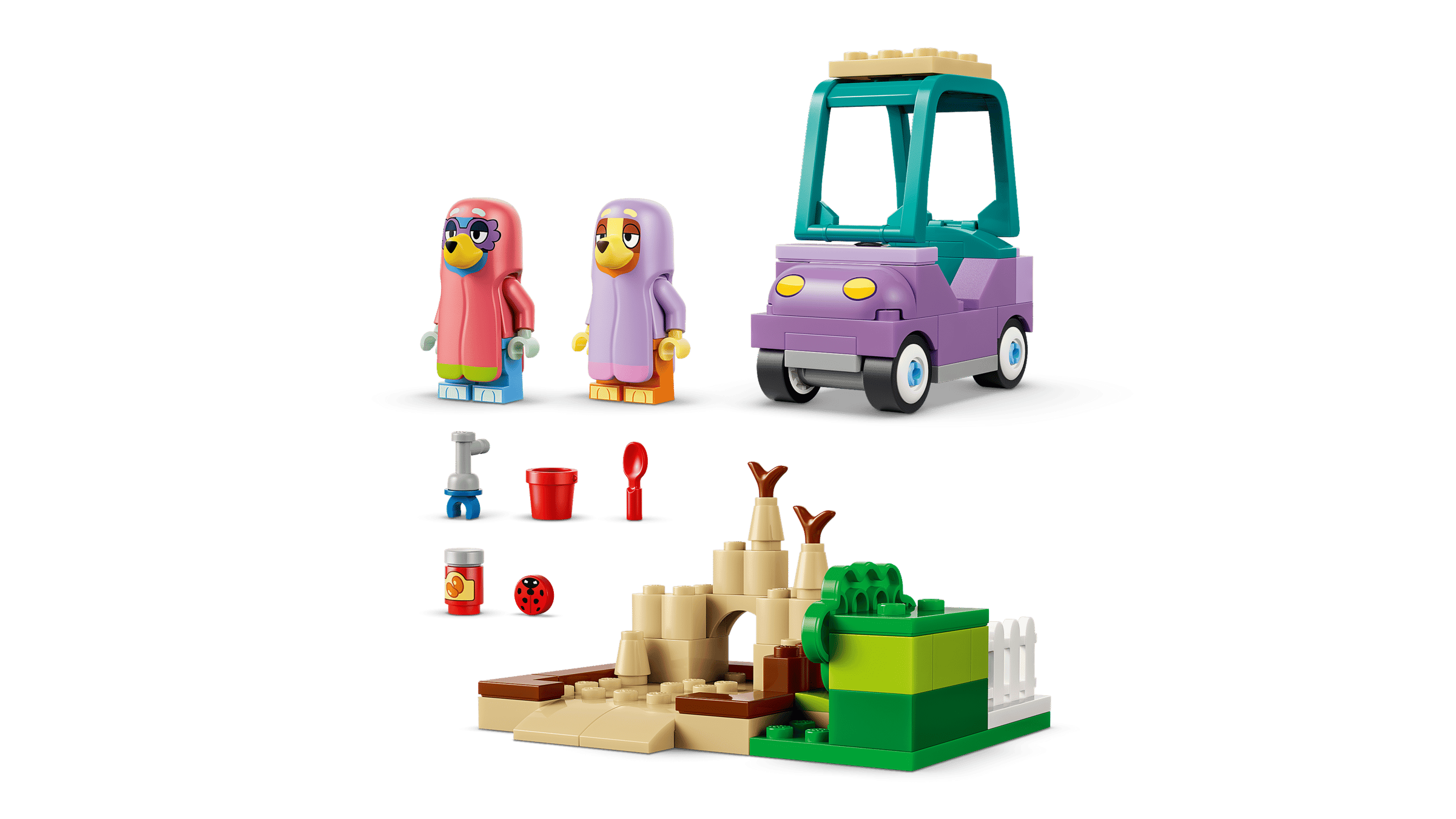 LEGO Bluey Grannies with Bingo and Bluey detail view