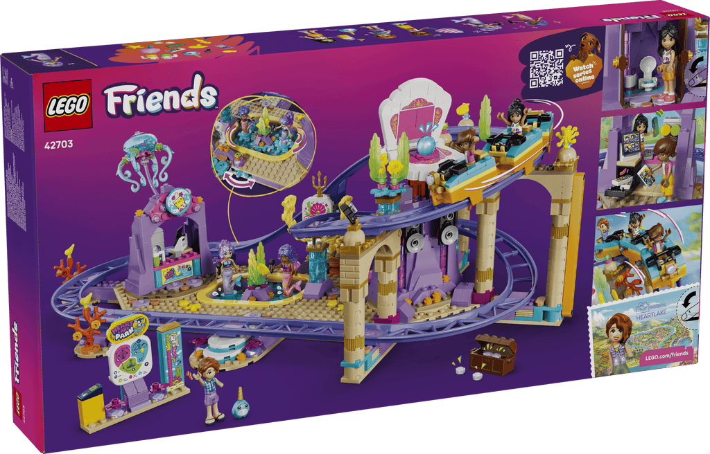 LEGO Friends Mermaid Roller Coaster Ride 42703 box