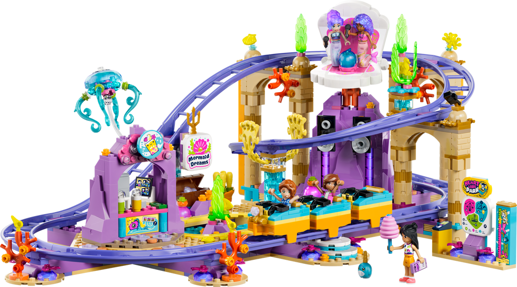 LEGO Friends Mermaid Roller Coaster Ride 42703 built model