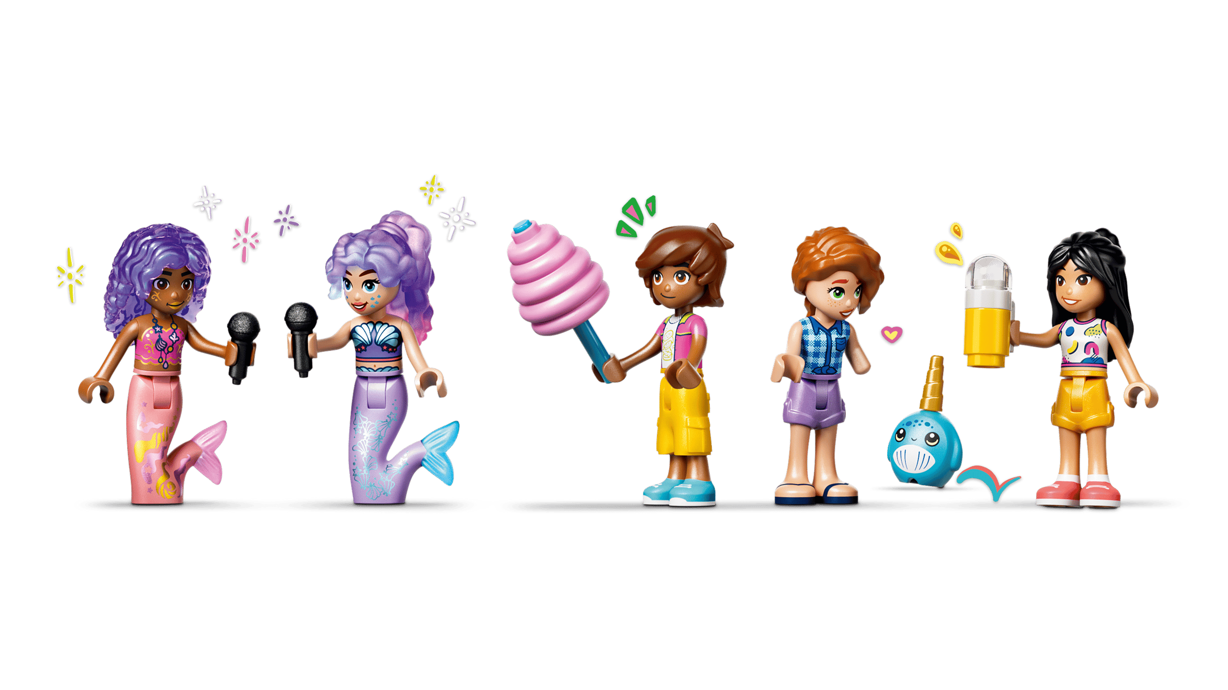 LEGO Friends Mermaid Roller Coaster Ride 42703 detail view