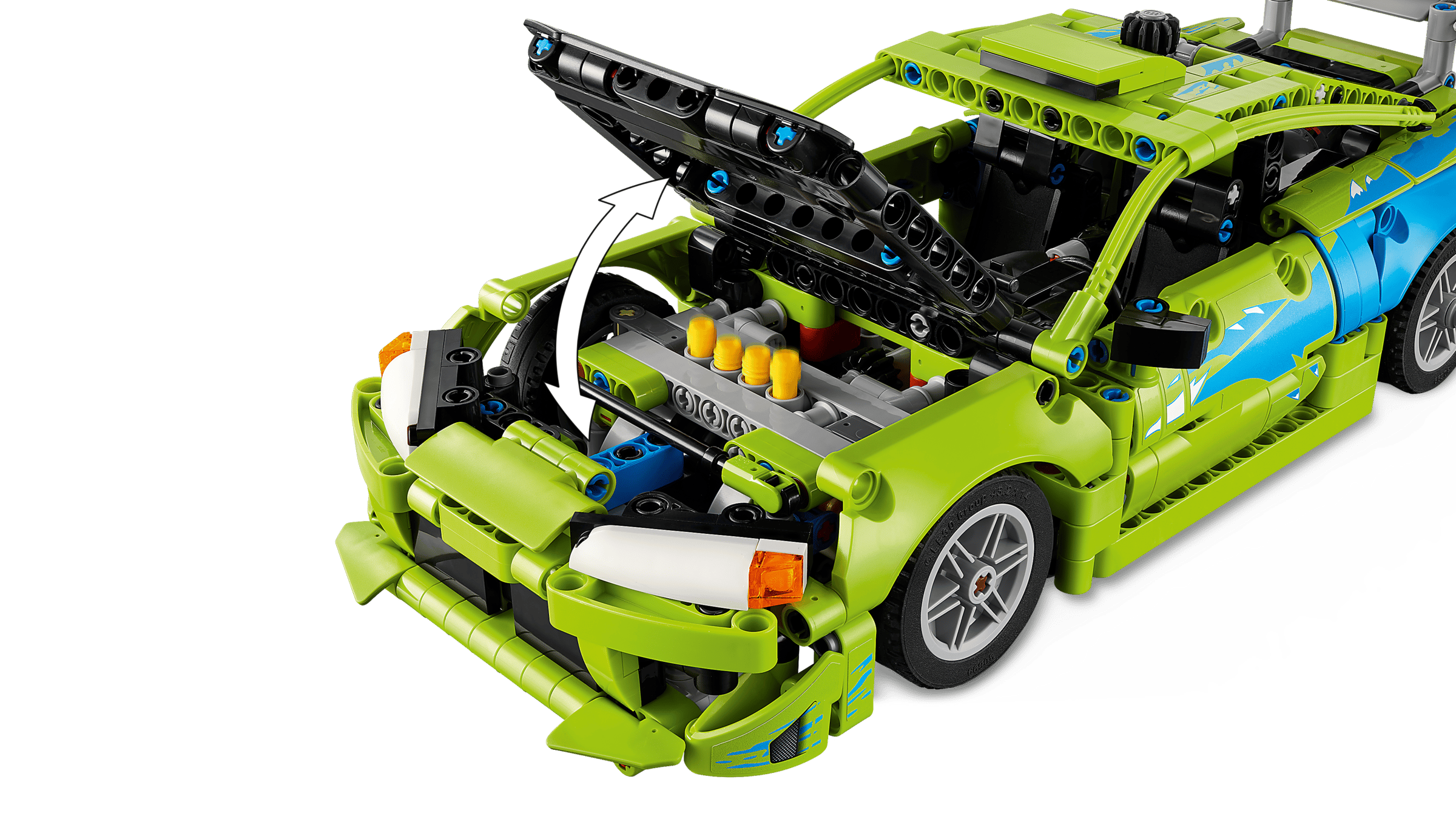 LEGO Technic Fast and Furious Mitsubishi Eclipse Car 42229 detail view