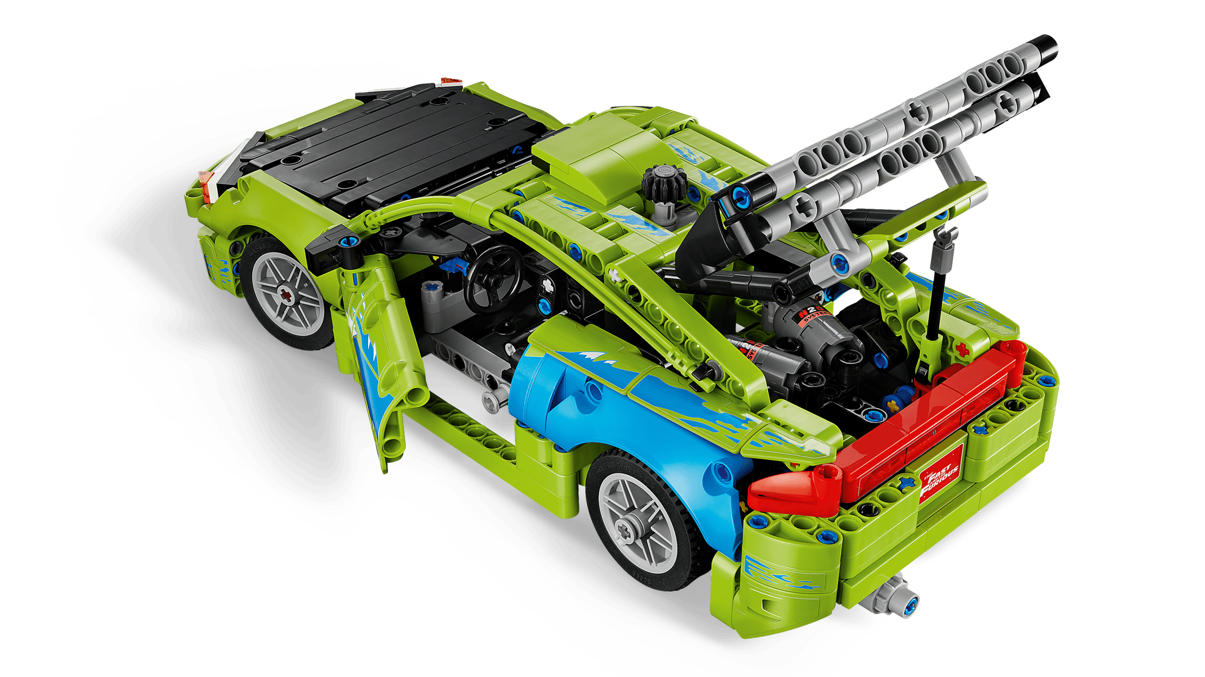 LEGO Technic Fast and Furious Mitsubishi Eclipse Car 42229 detail view