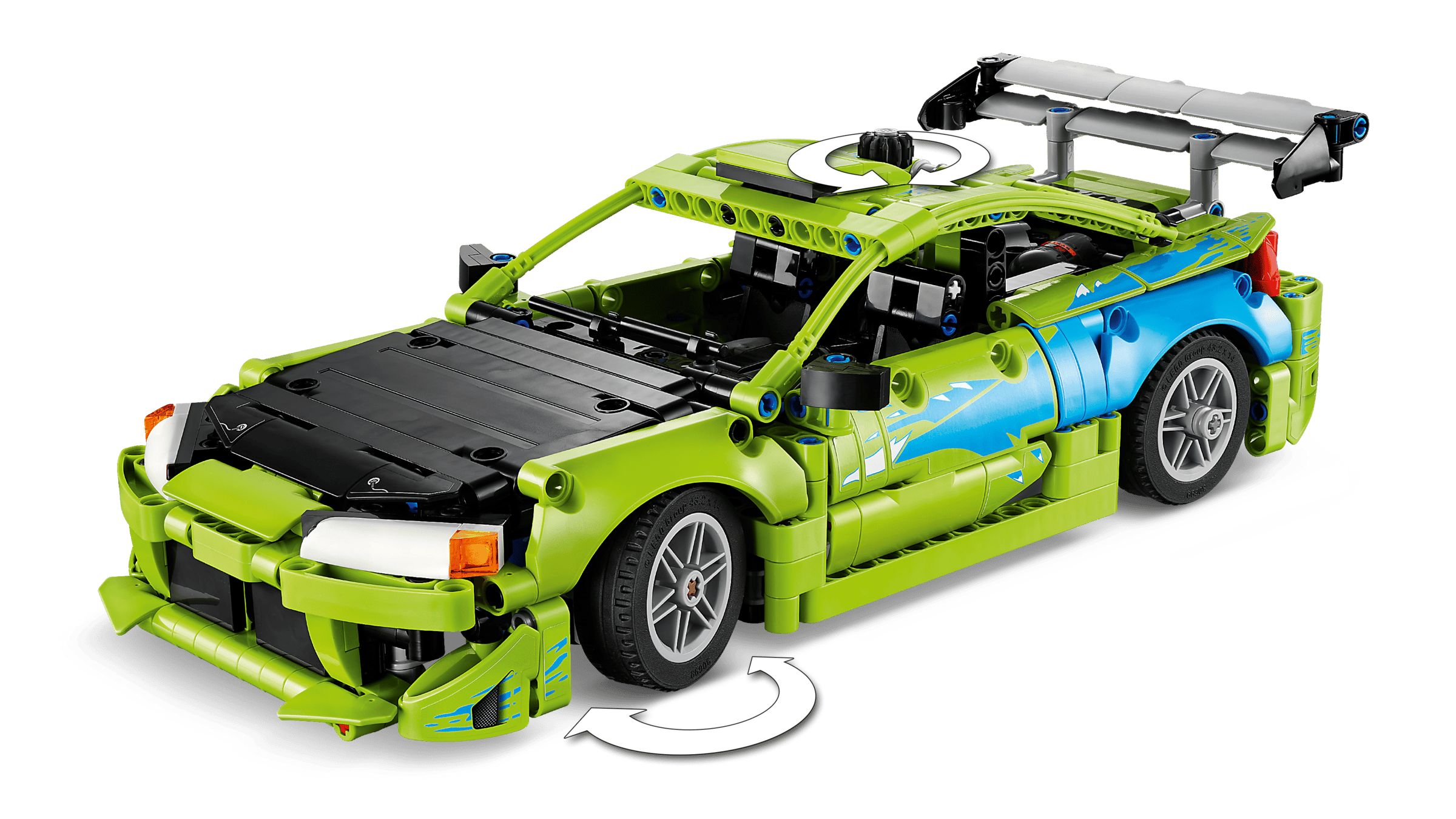 LEGO Technic Fast and Furious Mitsubishi Eclipse Car 42229 detail view