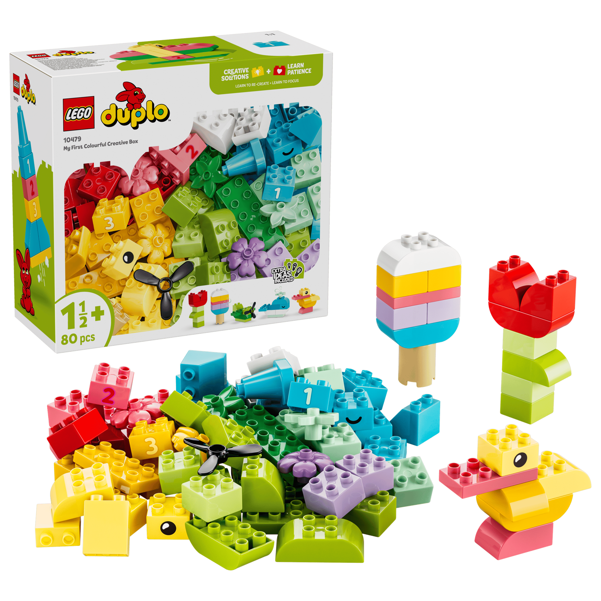 LEGO DUPLO Colorful Creative Box box and model
