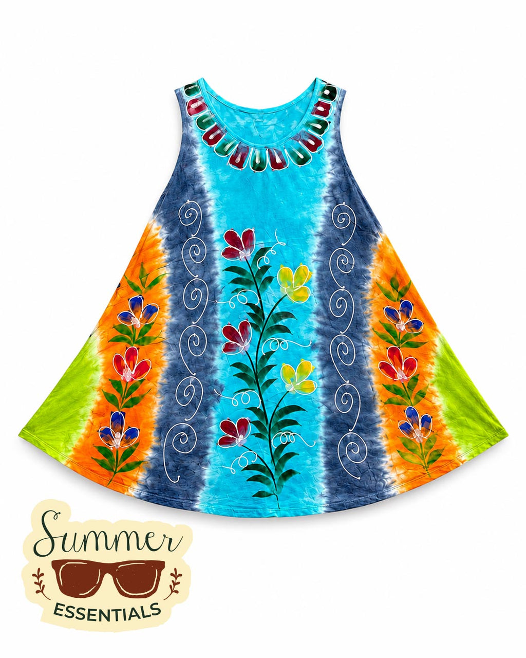 Ocean Breeze Short Dress – Multicolour