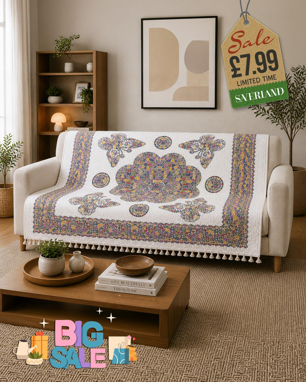 Butterfly Medallion Throw