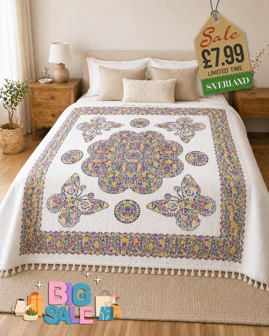 Butterfly Medallion Throw