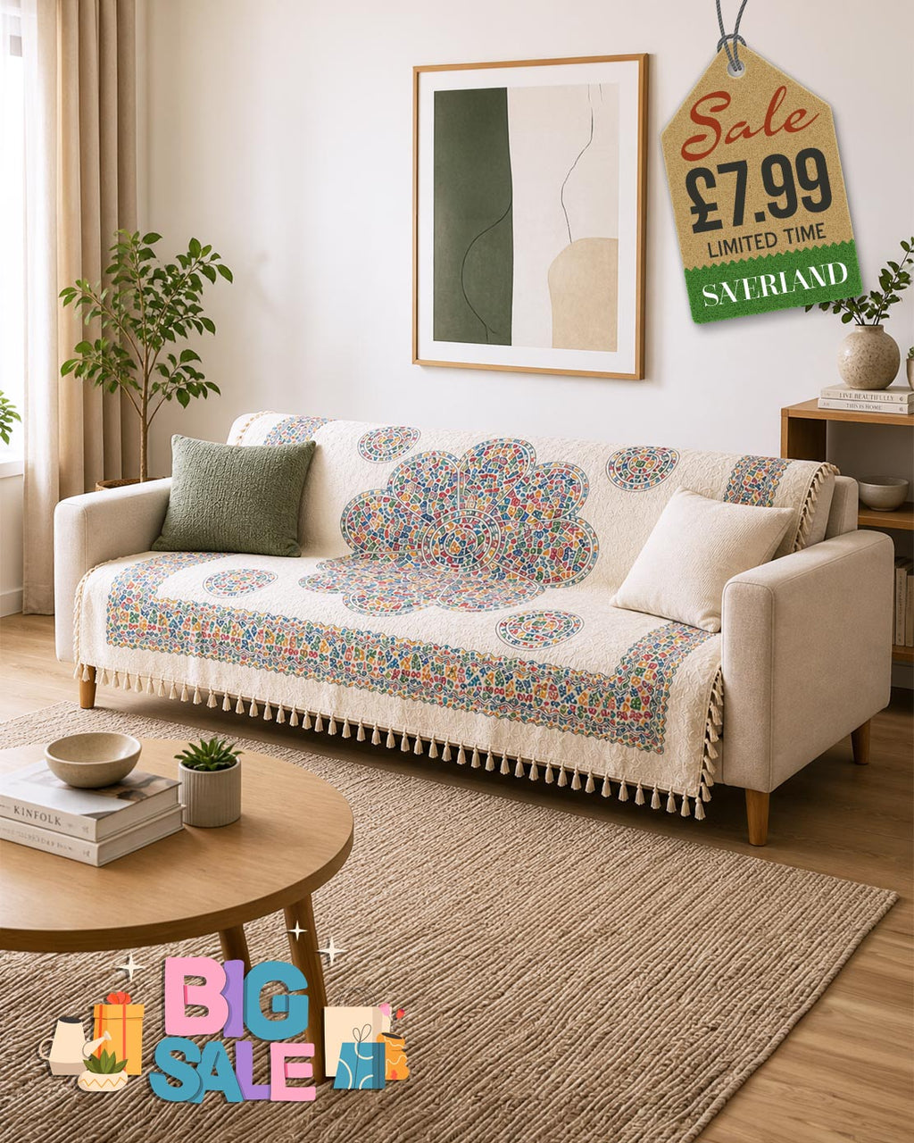 Floral Medallion Throw