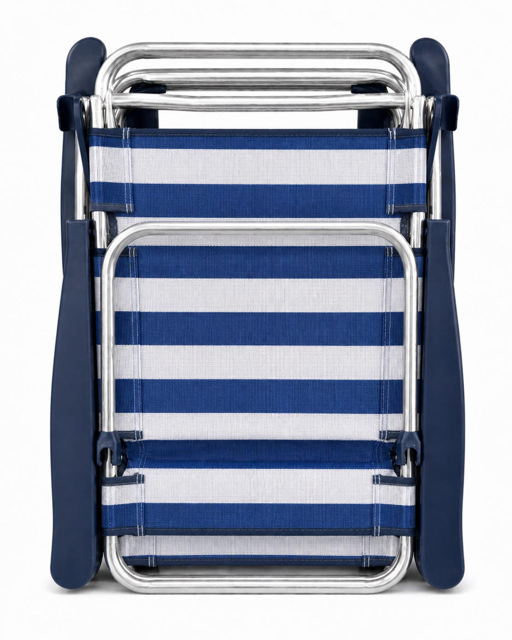 Premium Aluminium Beach Chair - Blue Strips