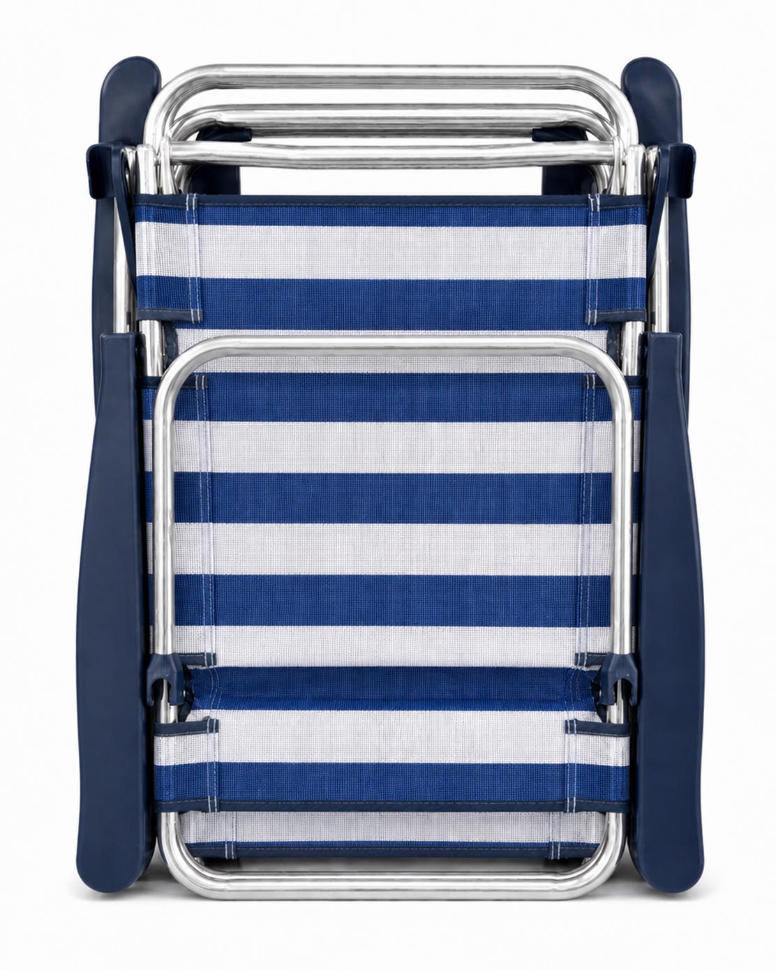 Premium Aluminium Beach Chair - Blue Strips
