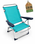 Premium Aluminium Beach Chair - Turquoise