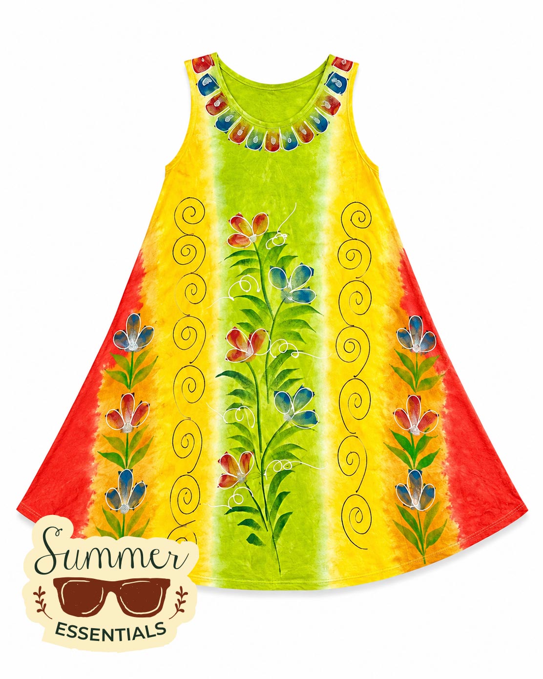 Sunshine Garden Short Dress – Multicolour