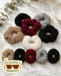 Textured Wrinkled Hair Scrunchies