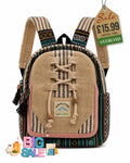 Handmade Himalayan Woven Mini Backpack - Beige