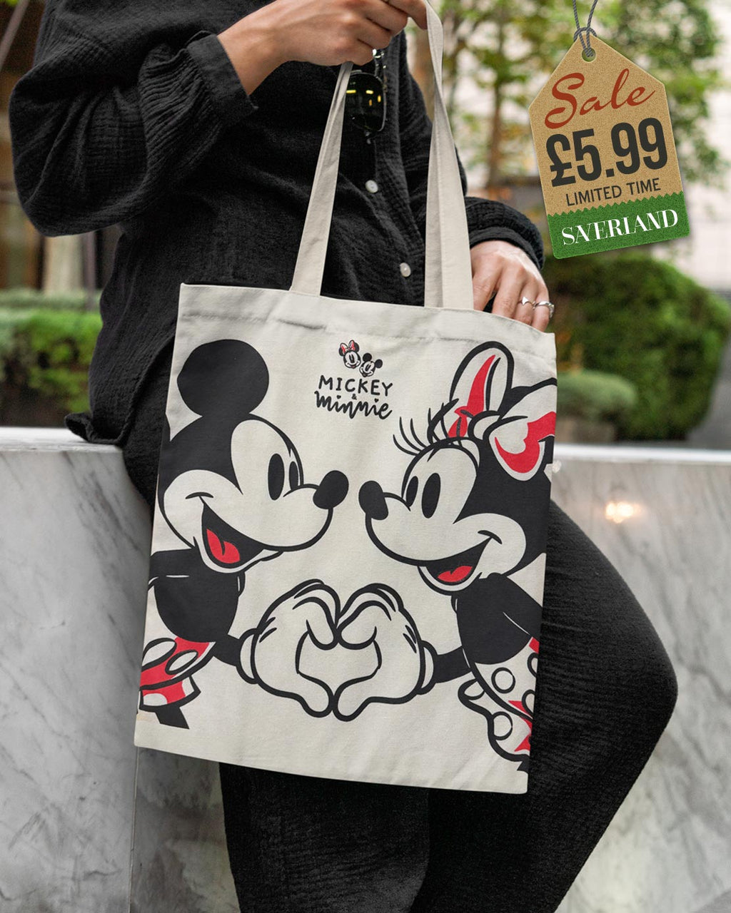 Mickey & Minnie Tote Bag - Small