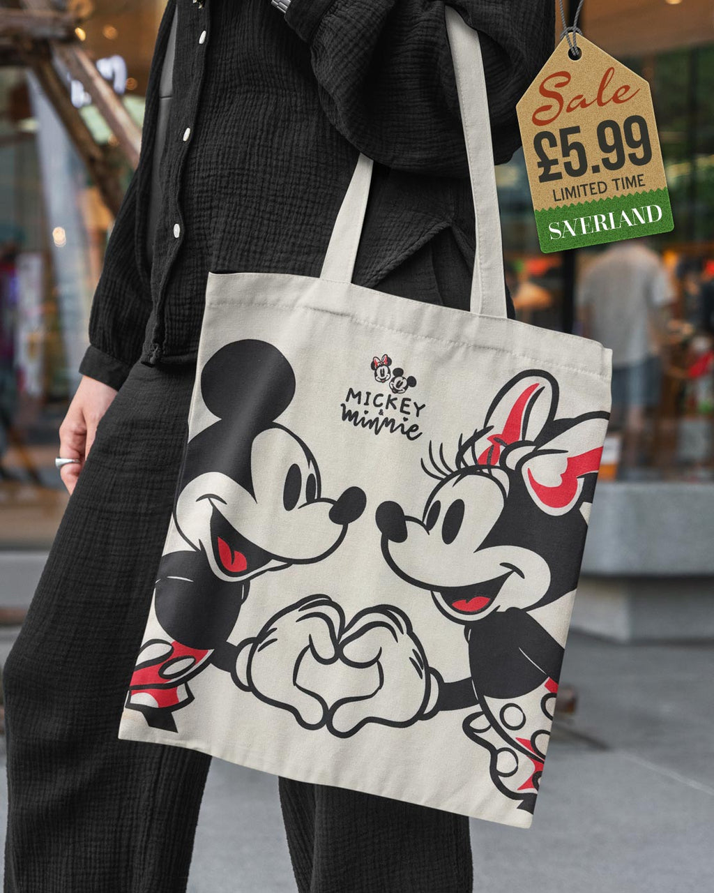 Mickey & Minnie Tote Bag - Small