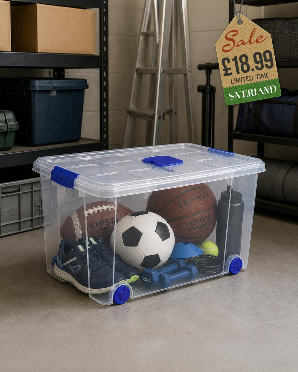 Plastic Forte No. 4 Storage Box 55 Litres