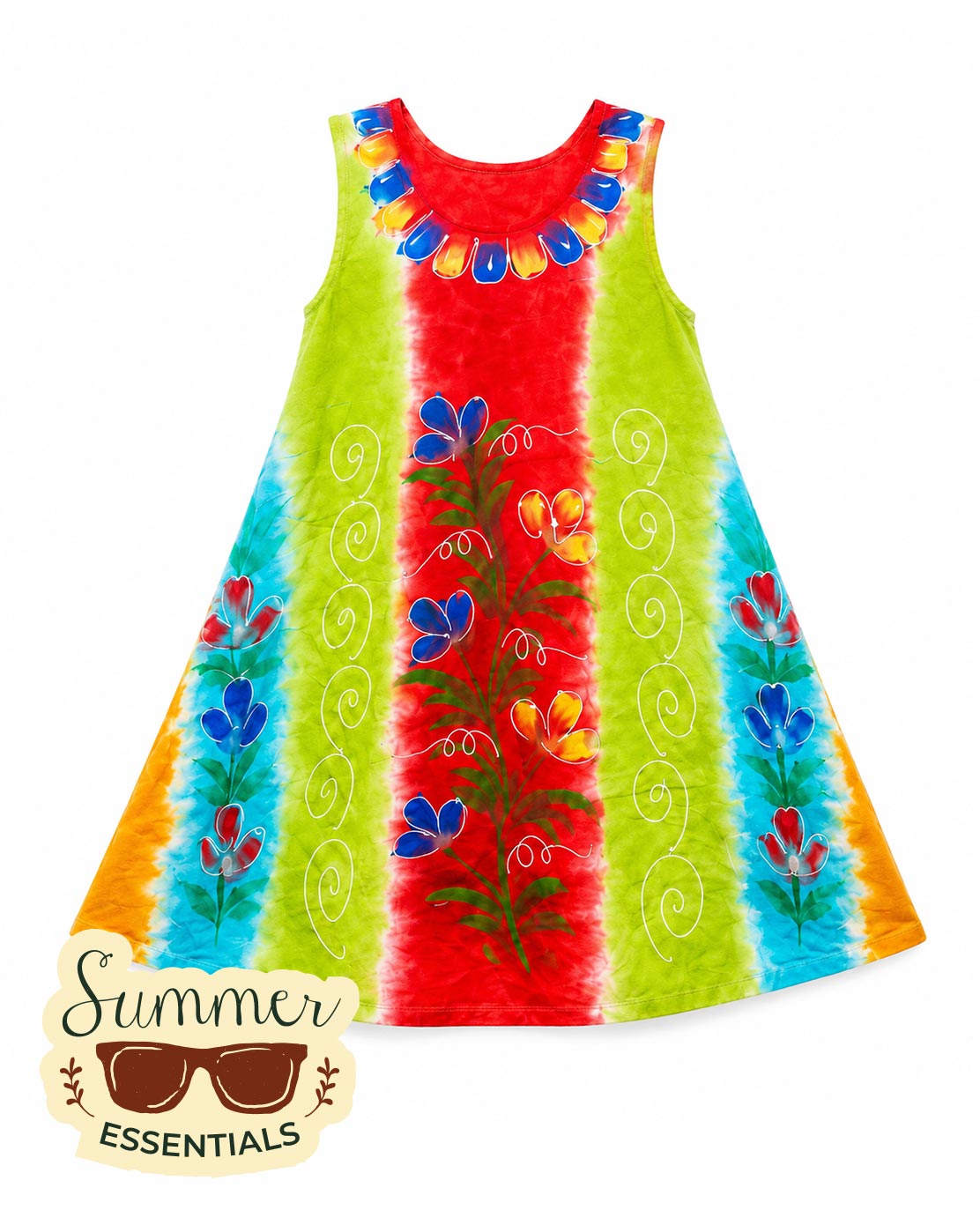 Tropical Bloom Short Dress – Multicolour