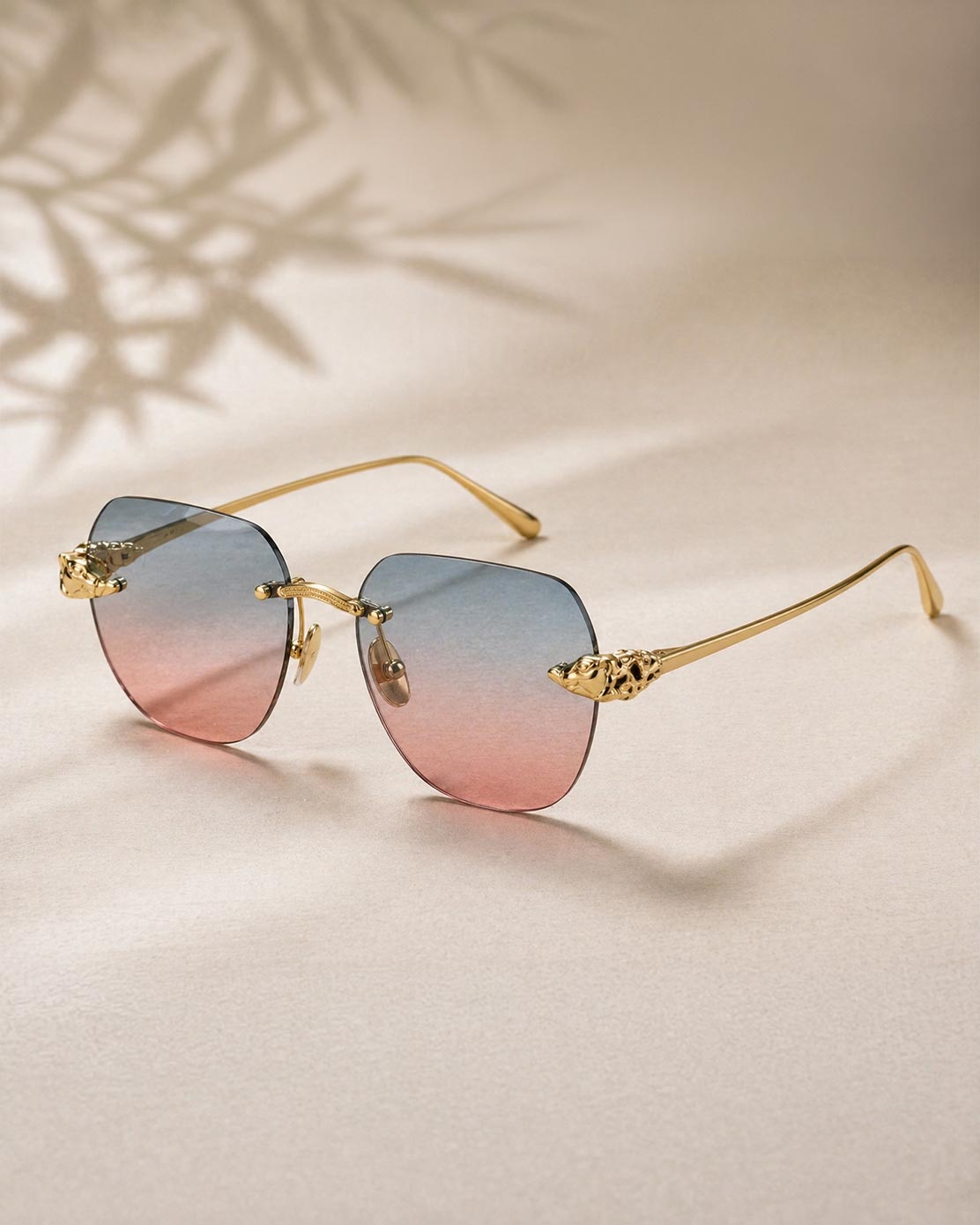 Premium Rimless Sunglasses - Smoke Grey