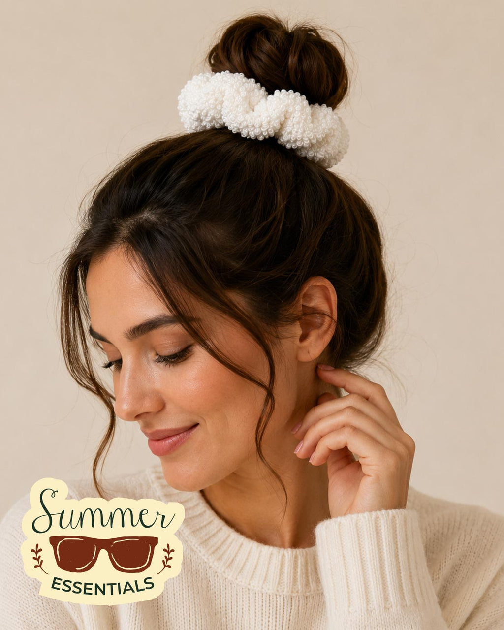 Textured Wrinkled Hair Scrunchies